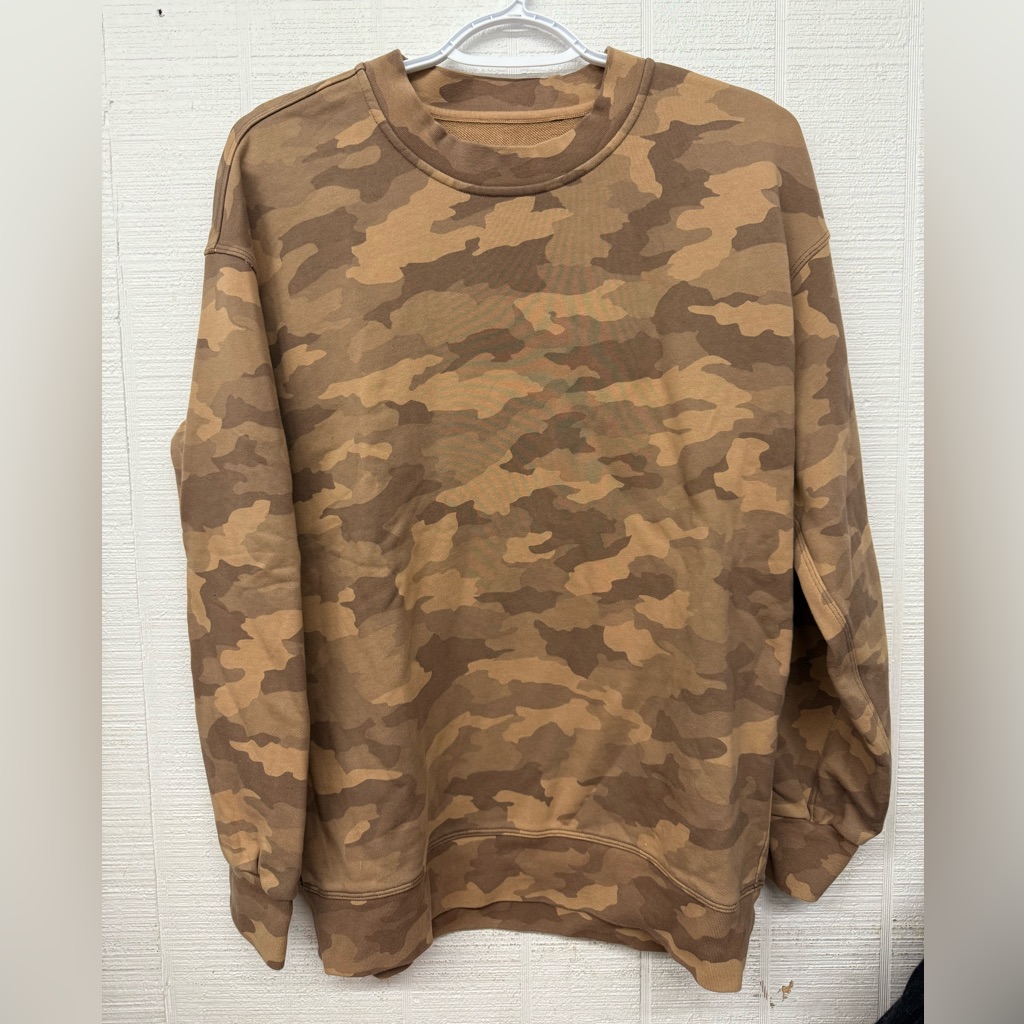 Lululemon Athletica Brown Camouflage Sweatshirt